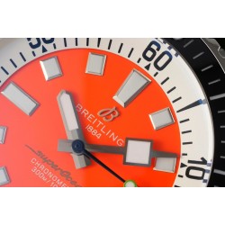Breitling-Superocean 42mm Black Bezel SS/RU orange Dial TF A2824