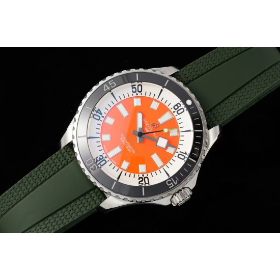 Breitling-Superocean 42mm Black Bezel SS/RU orange Dial TF A2824