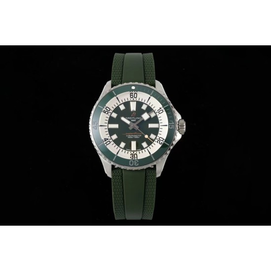 Breitling-Superocean 42mm Green Bezel SS/RU Green Dial TF A2824