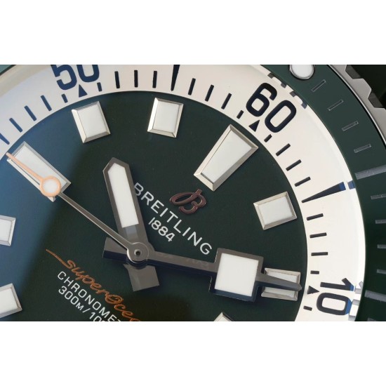 Breitling-Superocean 42mm Green Bezel SS/RU Green Dial TF A2824
