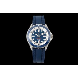 Breitling-Superocean 42mm Blue Bezel SS/RU Blue Dial TF A2824