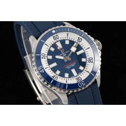 Breitling-Superocean 42mm Blue Bezel SS/RU Blue Dial TF A2824