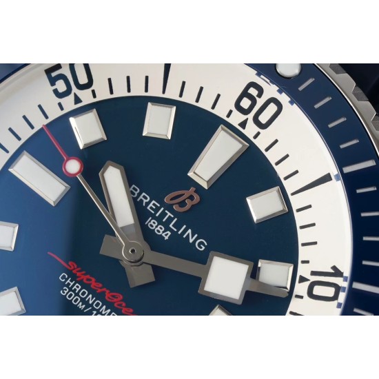 Breitling-Superocean 42mm Blue Bezel SS/RU Blue Dial TF A2824