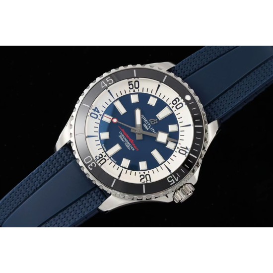 Breitling-Superocean 42mm Black Bezel SS/RU Blue Dial TF A2824