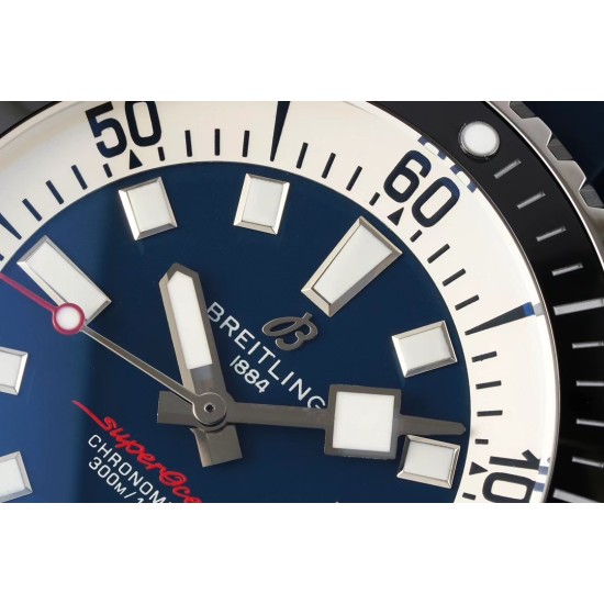 Breitling-Superocean 42mm Black Bezel SS/RU Blue Dial TF A2824
