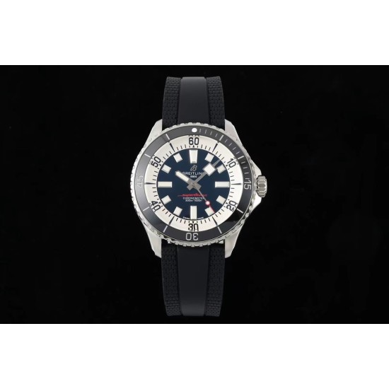 Breitling-Superocean 42mm Black Bezel SS/RU Blue Dial TF A2824