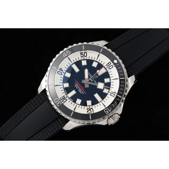Breitling-Superocean 42mm Black Bezel SS/RU Blue Dial TF A2824