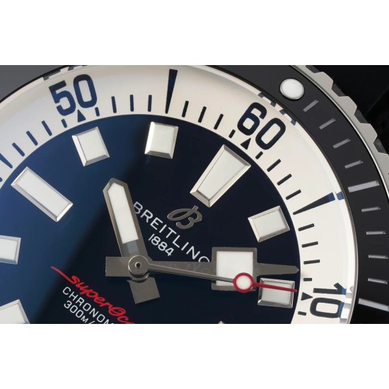 Breitling-Superocean 42mm Black Bezel SS/RU Blue Dial TF A2824