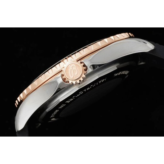 Breitling-Superocean 42mm SS/RU Black/RG Bezel  Blue Dial TF A2824