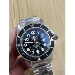 Breitling-Superocean 44mm SS/SS Black/Num TF Asia 2824
