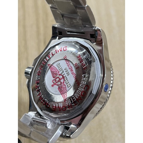 Breitling-Superocean 44mm SS/SS Black/Num TF Asia 2824