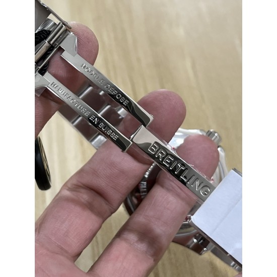 Breitling-Superocean 44mm SS/SS Black/Num TF Asia 2824