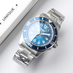 Breitling-Superocean 44mm SS/SS Blue/Num TF Asia 2824