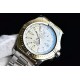 Breitling-Colt 44mm Chronograph Automatic SS/SS White/Stk GF A7750