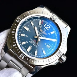 Breitling-Colt 44mm Chronograph Automatic SS/SS Blue/Stk GF A7750