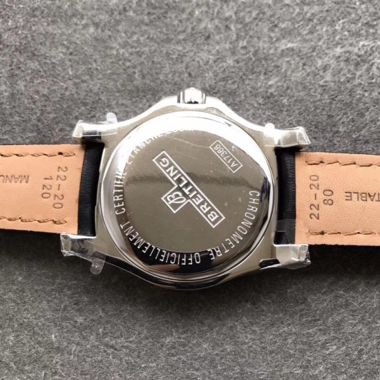 Breitling-Colt 44mm Chronograph Automatic SS/LE Black/Stk GF A7750