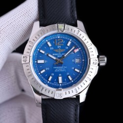 Breitling-Colt 41mm Chronograph Automatic SS/LE Blue/Stk TRF A7750
