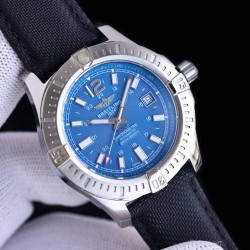 Breitling-Colt 41mm Chronograph Automatic SS/LE Blue/Stk TRF A7750