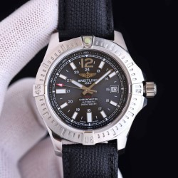 Breitling-Colt 41mm Chronograph Automatic SS/LE Black/Stk TRF A7750