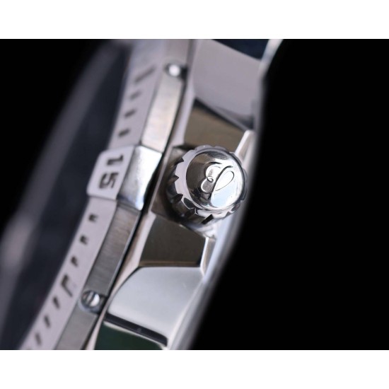 Breitling-Colt 41mm Chronograph Automatic SS/LE Black/Stk TRF A7750