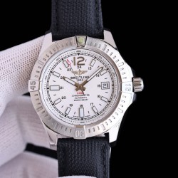 Breitling-Colt 41mm Chronograph Automatic SS/LE White/Stk TRF A7750