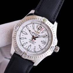 Breitling-Colt 41mm Chronograph Automatic SS/LE White/Stk TRF A7750