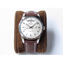 Breitling-Transocean Day Date SS/LE White V7F Asia 2824