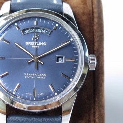 Breitling-Transocean Day Date SS/LE Blue V7F Asia 2824