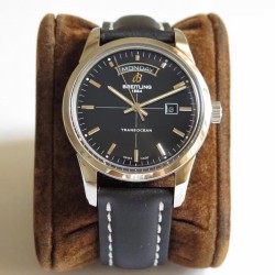 Breitling-Transocean Day Date SS/LE Black V7F Asia 2824