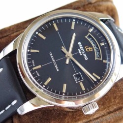 Breitling-Transocean Day Date SS/LE Black V7F Asia 2824