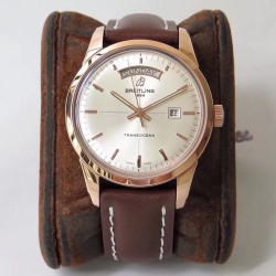 Breitling-Transocean Day Date RG/LE White V7F Asia 2824