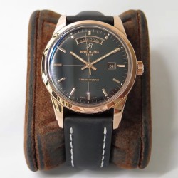 Breitling-Transocean Day Date RG/LE Black V7F Asia 2824