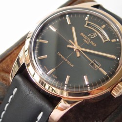 Breitling-Transocean Day Date RG/LE Black V7F Asia 2824
