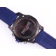 Breitling-Professional Chronograph PVD Black Dial On Blue Strap Swiss Quartz