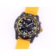 Breitling-Professional Chronograph PVD Black Dial On Yellow Strap Swiss Quartz