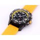 Breitling-Professional Chronograph PVD Black Dial On Yellow Strap Swiss Quartz