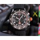 Breitling-Professional Chronograph PVD Black Dial On Red Strap Swiss Quartz