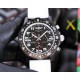 Breitling-Professional Chronograph PVD Black Dial On White Strap Swiss Quartz