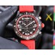 Breitling-Professional Chronograph PVD Black Dial On White Strap Swiss Quartz