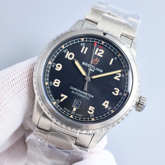 Breitling-Aviator 8 41mm SS/SS Black Dial TF A2824