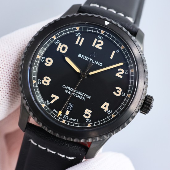 Breitling-Aviator 8 41mm PVD/LE Black Dial TF A2824