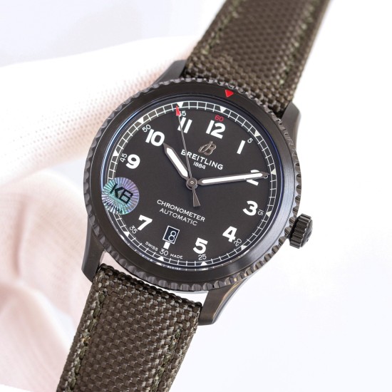 Breitling-Aviator 8 41mm DLC/NY Green Dial TF A2824