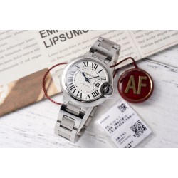 Cartier-Ballon Bleu De Cartier 33mm SS/SS White Dial AF NH05