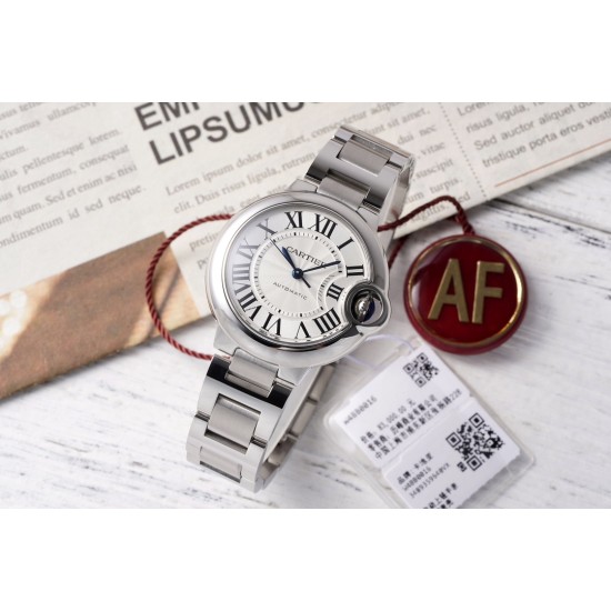 Cartier-Ballon Bleu De Cartier 33mm SS/SS White Dial AF NH05