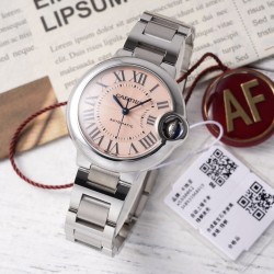 Cartier-Ballon Bleu De Cartier 33mm SS/SS Pink Dial AF NH05