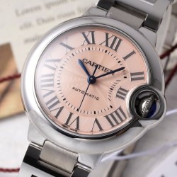 Cartier-Ballon Bleu De Cartier 33mm SS/SS Pink Dial AF NH05
