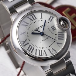 Cartier-Ballon Bleu De Cartier 33mm Dia SS/SS Diamond Dial AF NH05