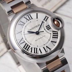Cartier-Ballon Bleu De Cartier 33mm RG/SS White Dial AF NH05