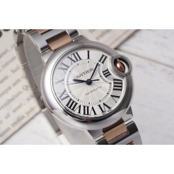 Cartier-Ballon Bleu De Cartier 33mm RG/SS White Dial AF NH05