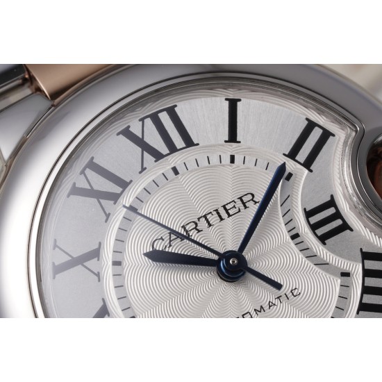 Cartier-Ballon Bleu De Cartier 33mm RG/SS White Dial AF NH05